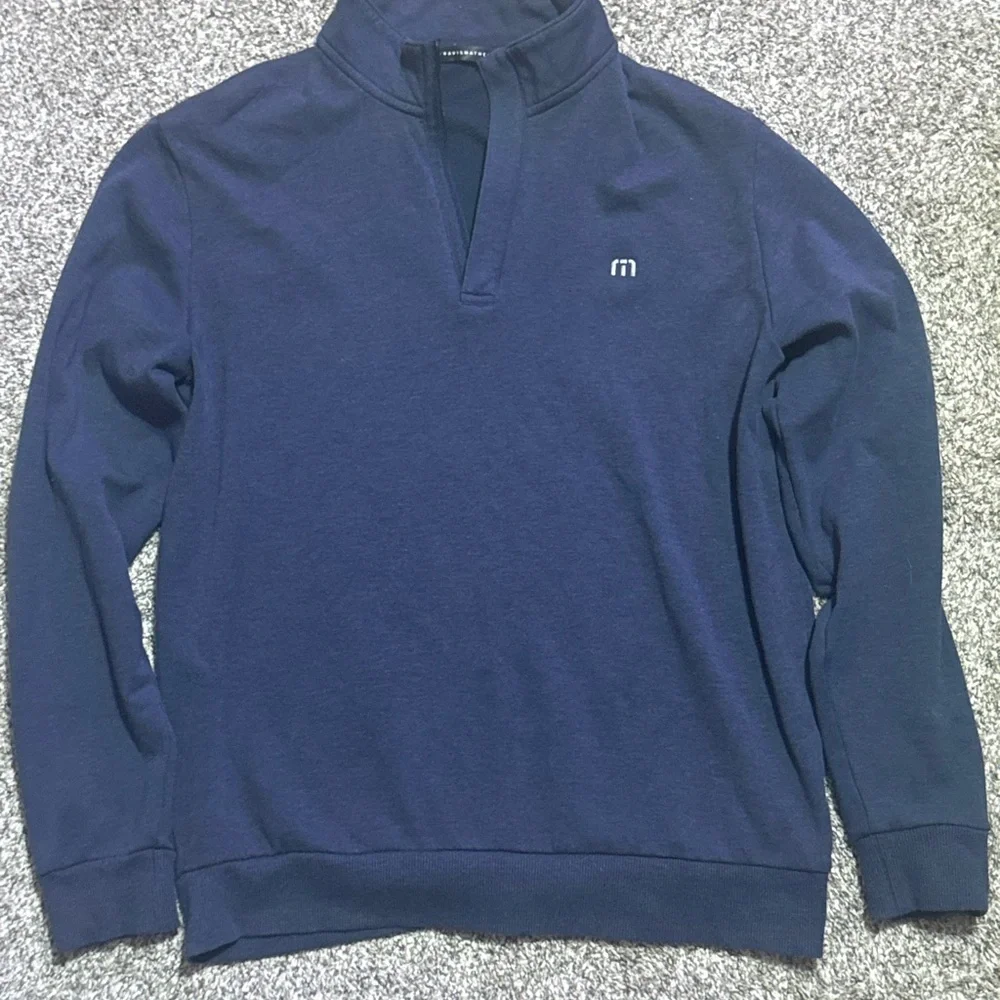 Men's Navy Travis Matthew Quarter Zip Sweater